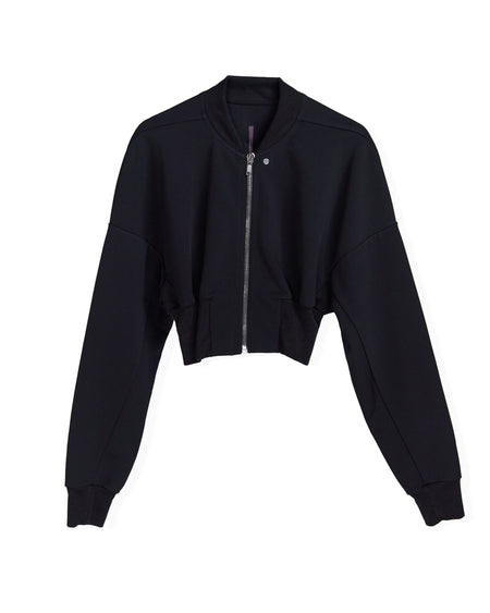 RICK OWENS KNIT JACKET FLIGHT JKT_BLACK