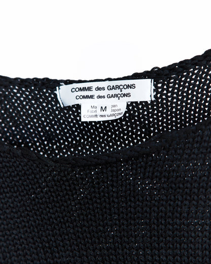 COMME DES GARÇONS COMME DES GARÇONS WIDE GAUGE KNIT SWEATER_BLACK
