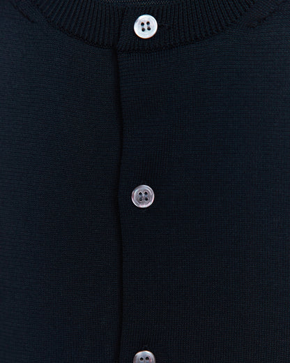 COMME DES GARÇONS COMME DES GARÇONS ROUND NECK BUTTON DOWN CARDIGAN_BLACK