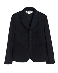 COMME DES GARÇONS COMME DES GARÇONS INGLE BREASTED BLAZER_BLACK