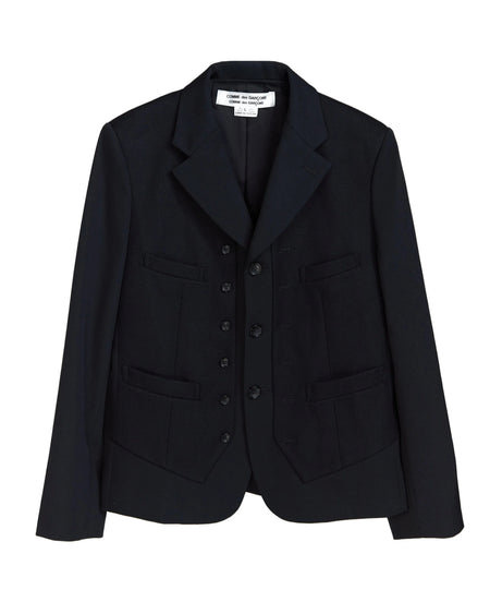 COMME DES GARÇONS COMME DES GARÇONS INGLE BREASTED BLAZER_BLACK