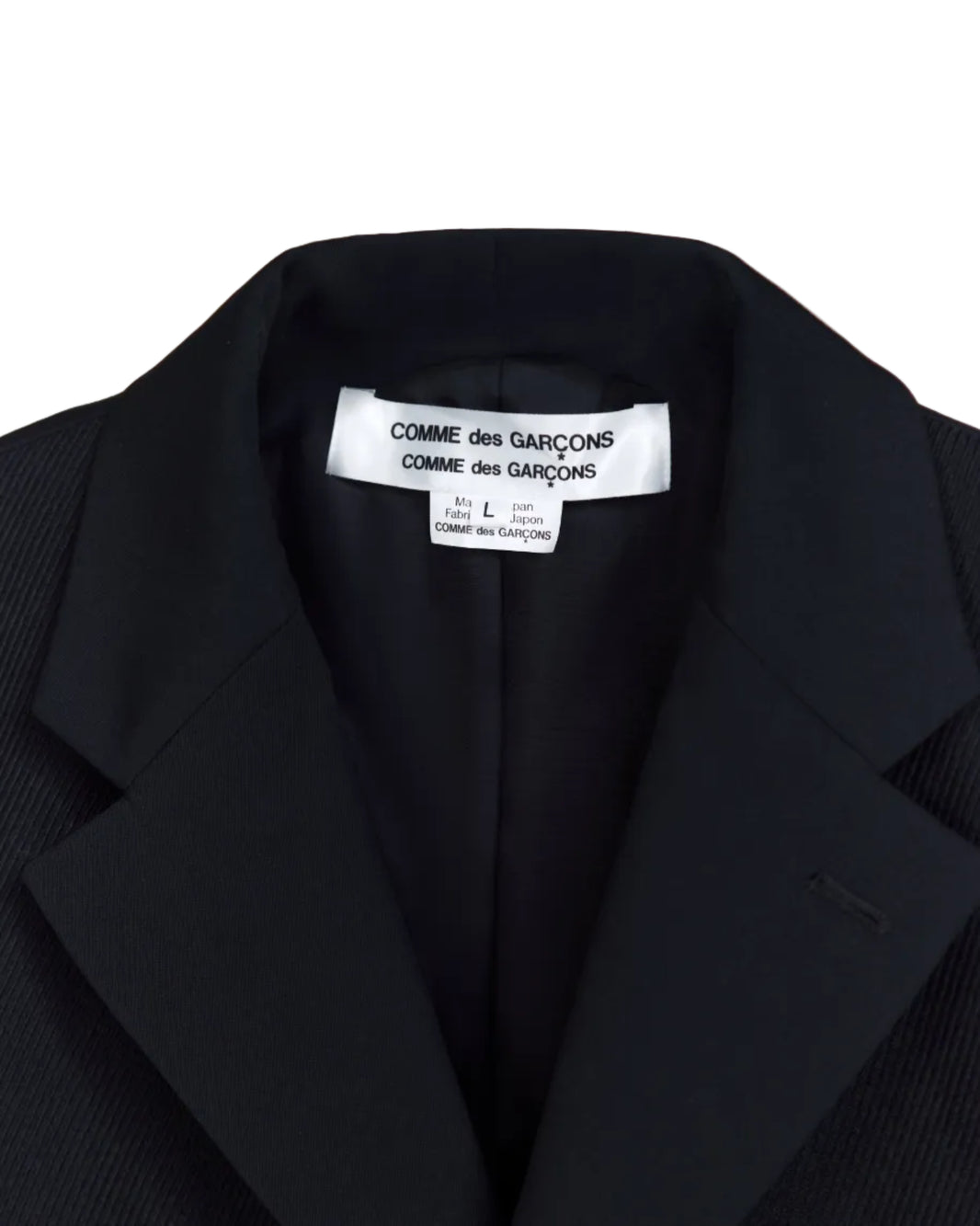 COMME DES GARÇONS COMME DES GARÇONS INGLE BREASTED BLAZER_BLACK