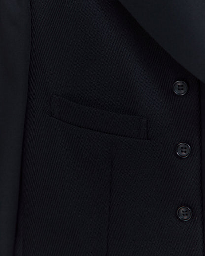 COMME DES GARÇONS COMME DES GARÇONS INGLE BREASTED BLAZER_BLACK