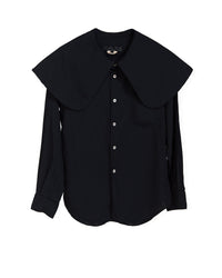 COMME DES GARÇONS COMME DES GARÇONS OVERSIZED COLLAR SHIRT_BLACK