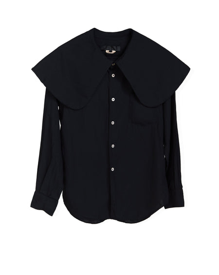 COMME DES GARÇONS COMME DES GARÇONS OVERSIZED COLLAR SHIRT_BLACK