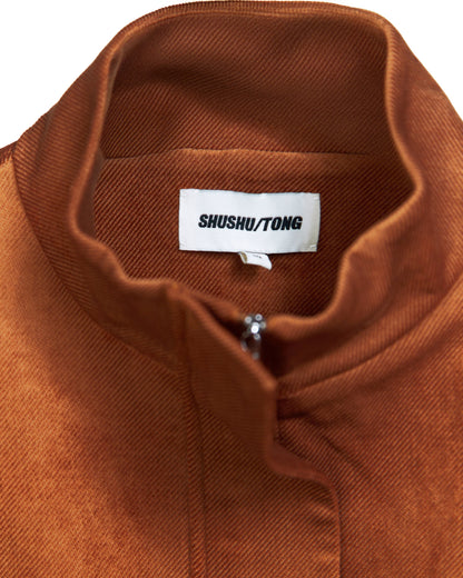 SHUSHU/TONG 3D POCKET WIDE SLEEVE JACKET_BROWN