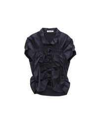 LOW CLASSIC WRINKLE HALF SLEEVE SHIRT_NAVY