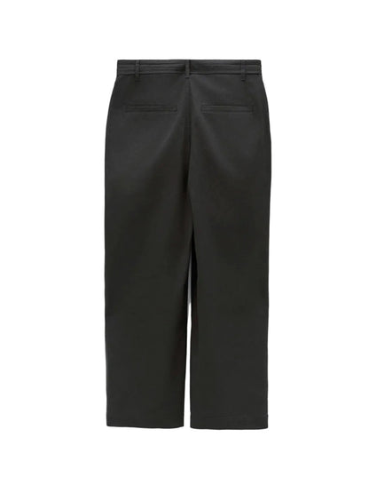 LOW CLASSIC DRAWSTRING WASHED COTTON PANTS_CHARCOAL