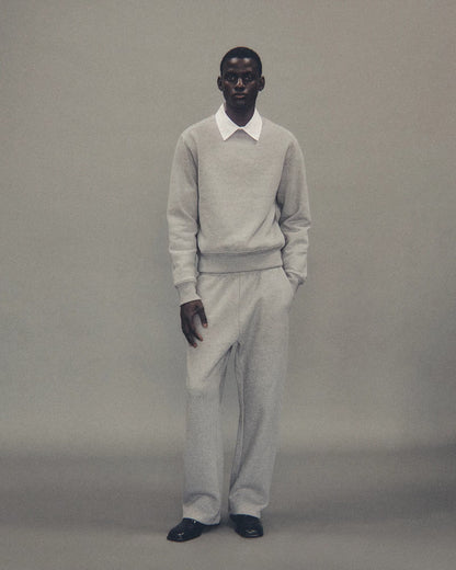 ENTIRE STUDIOS STRAIGHT LEG SWEATPANT_GREY MARLE