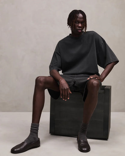 ENTIRE STUDIOS HEAVY BOXY TEE_WASHED BLACK