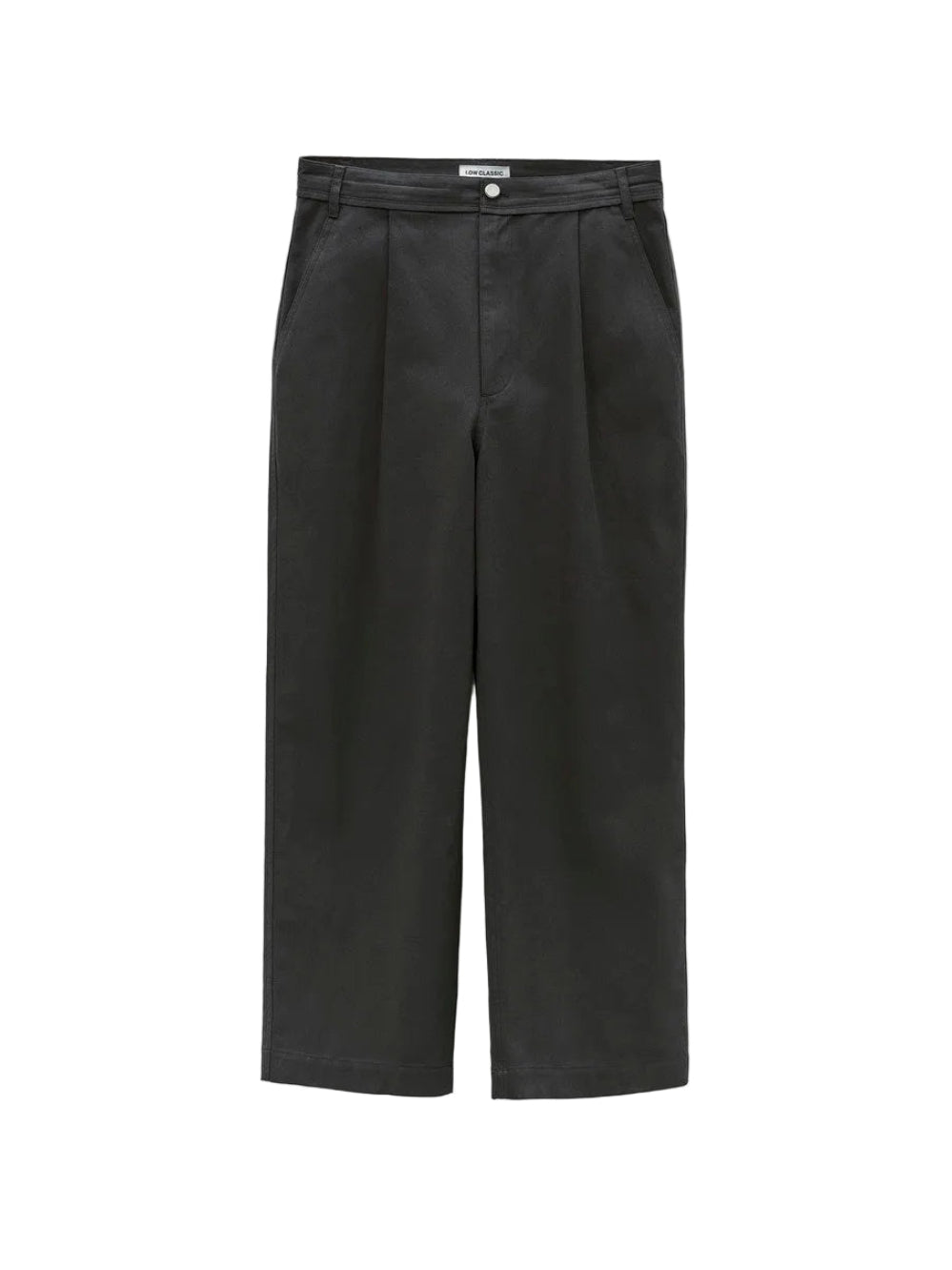 LOW CLASSIC DRAWSTRING WASHED COTTON PANTS_CHARCOAL