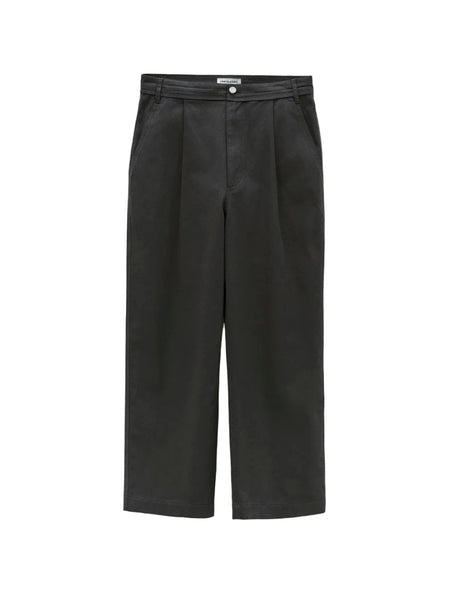 LOW CLASSIC DRAWSTRING WASHED COTTON PANTS_CHARCOAL