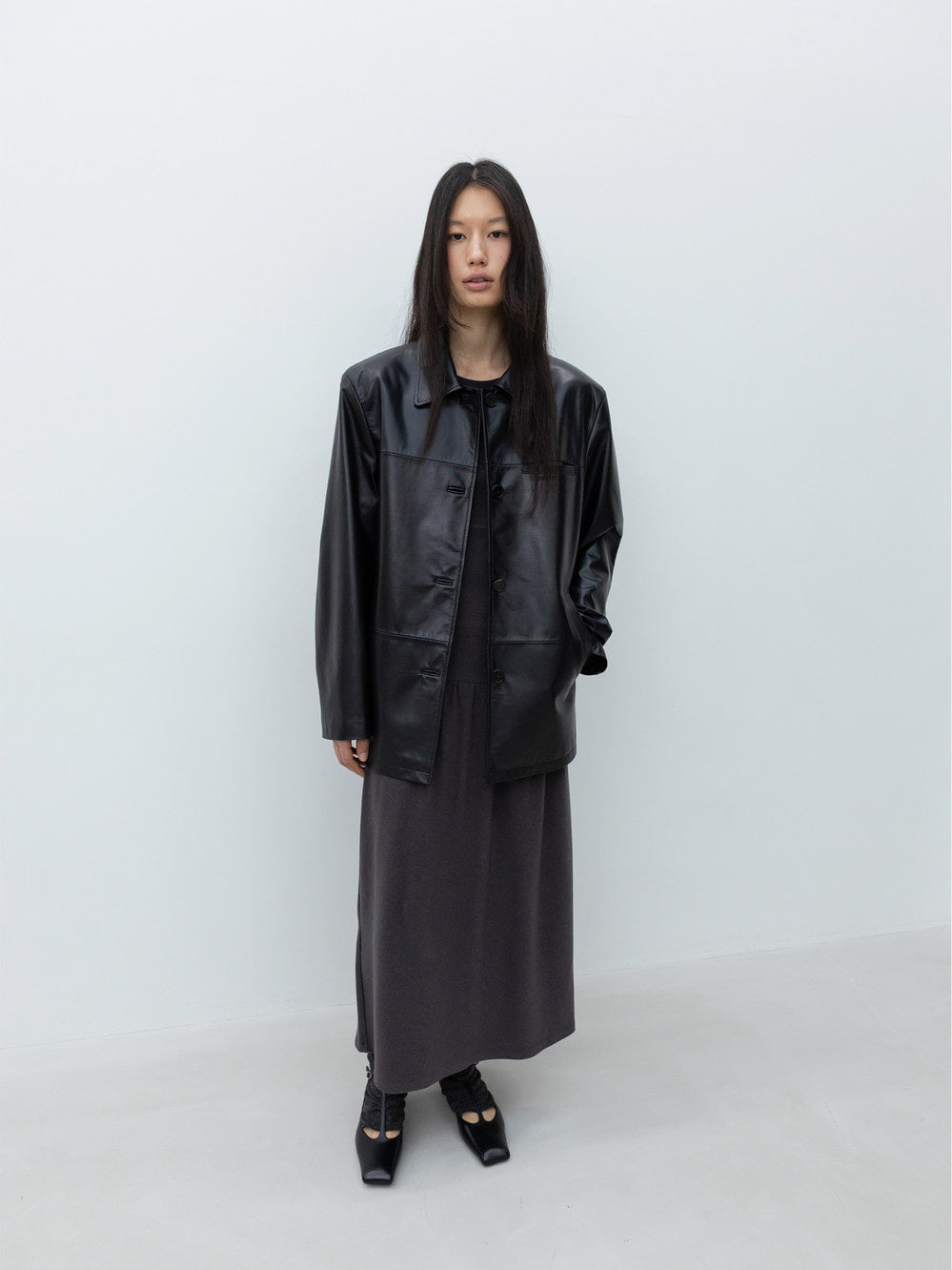 LOW CLASSIC REAL LEATHER JACKET_BLACK
