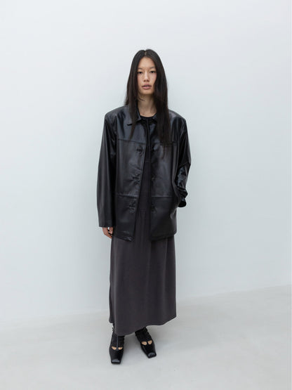 LOW CLASSIC REAL LEATHER JACKET_BLACK