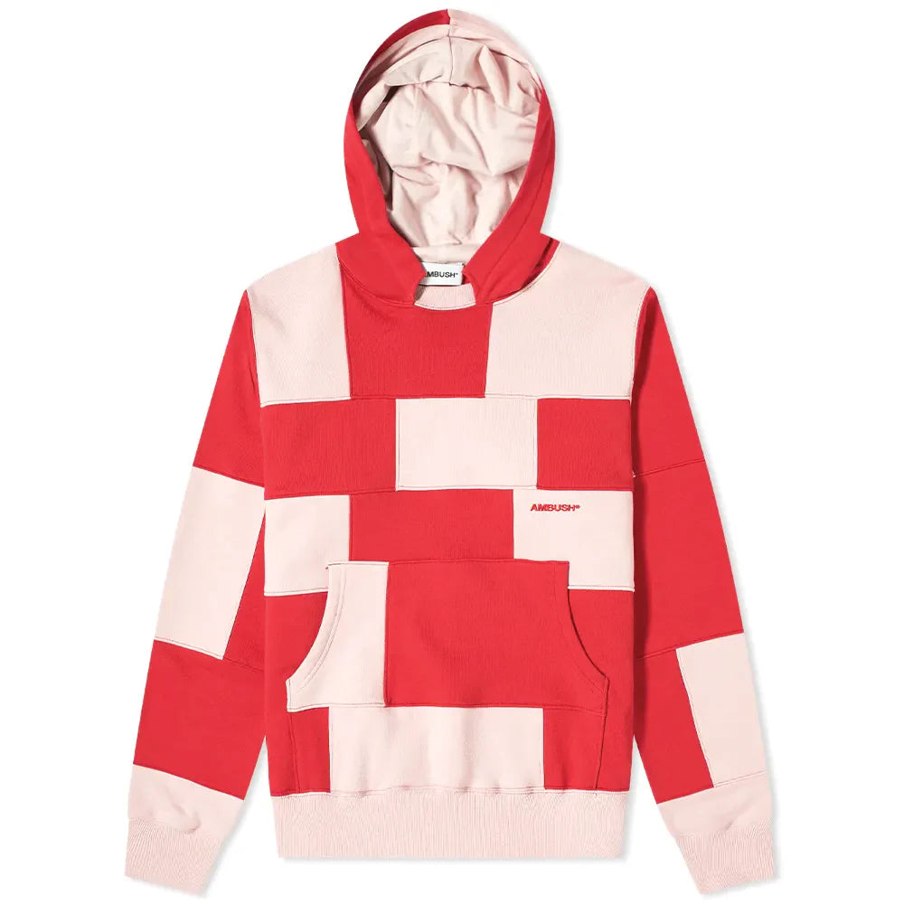 Ambush panel logo Hoodie Pink & Red