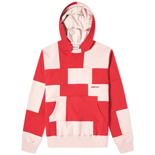 Ambush panel logo Hoodie Pink & Red