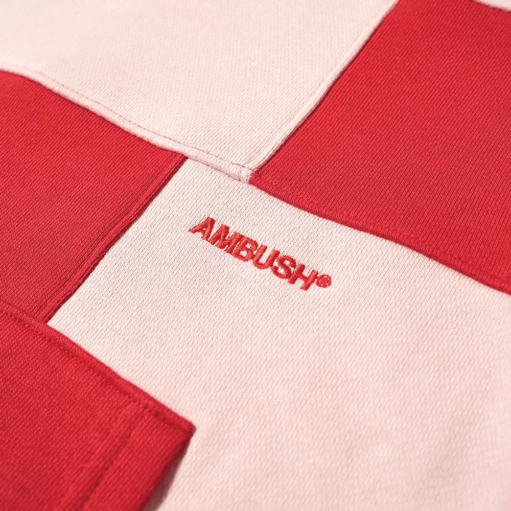 Ambush panel logo Hoodie Pink & Red