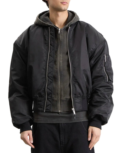 ENTIRE STUDIOS CROPPED BROAD BOMBER_BLACK