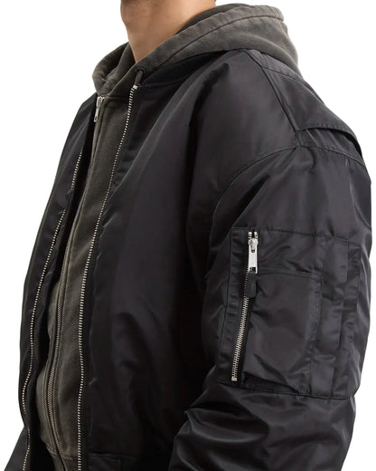 ENTIRE STUDIOS CROPPED BROAD BOMBER_BLACK