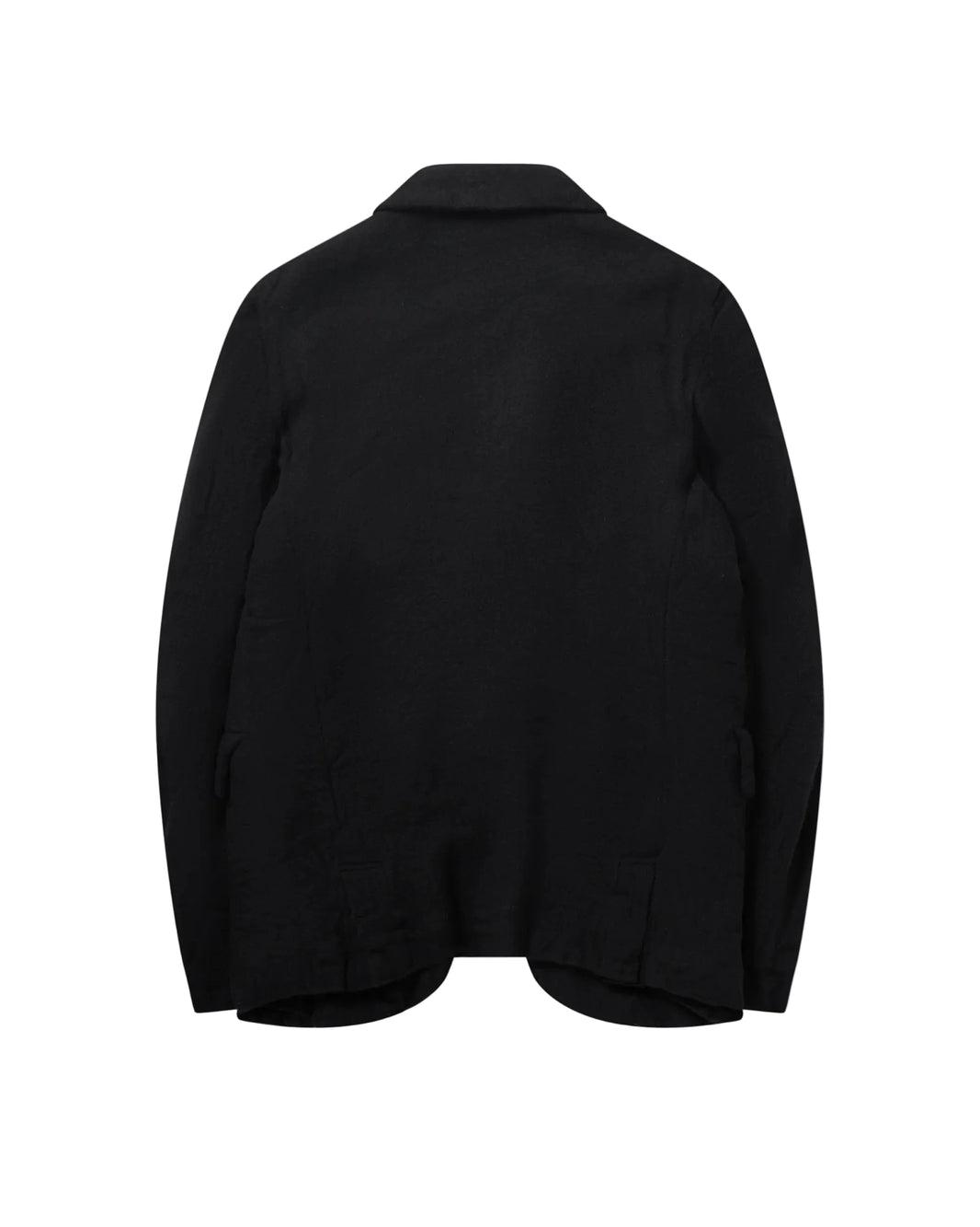 CDG BLACK DOUBLE LAYER WOOL BLAZER_BLACK