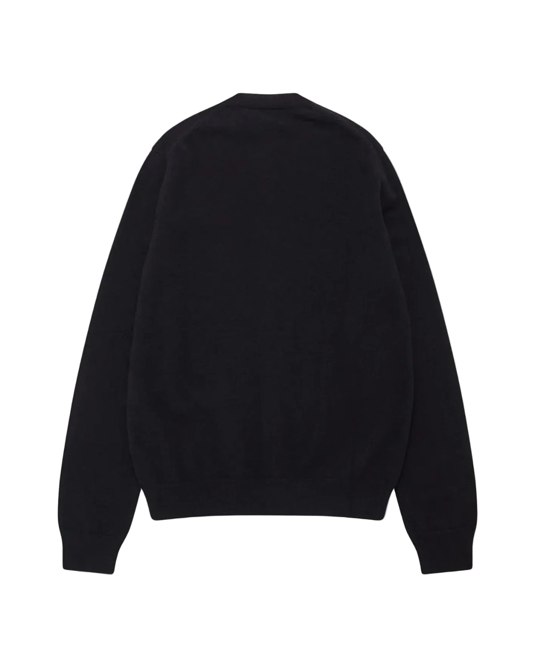 CDG SHIRT FOREVER ROUND NECK LAMBSWOOL CARDIGAN_BLACK