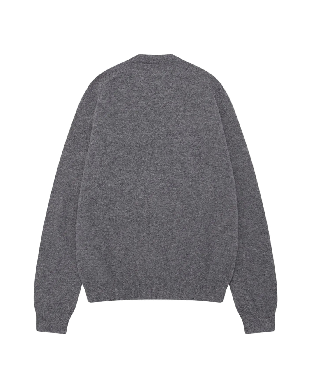 CDG SHIRT FOREVER ROUND NECK LAMBSWOOL CARDIGAN_GREY