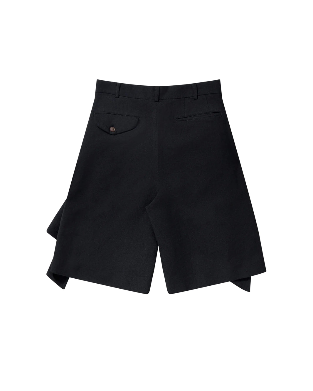 CDG BLACK RUFFLE SHORTS_BLACK