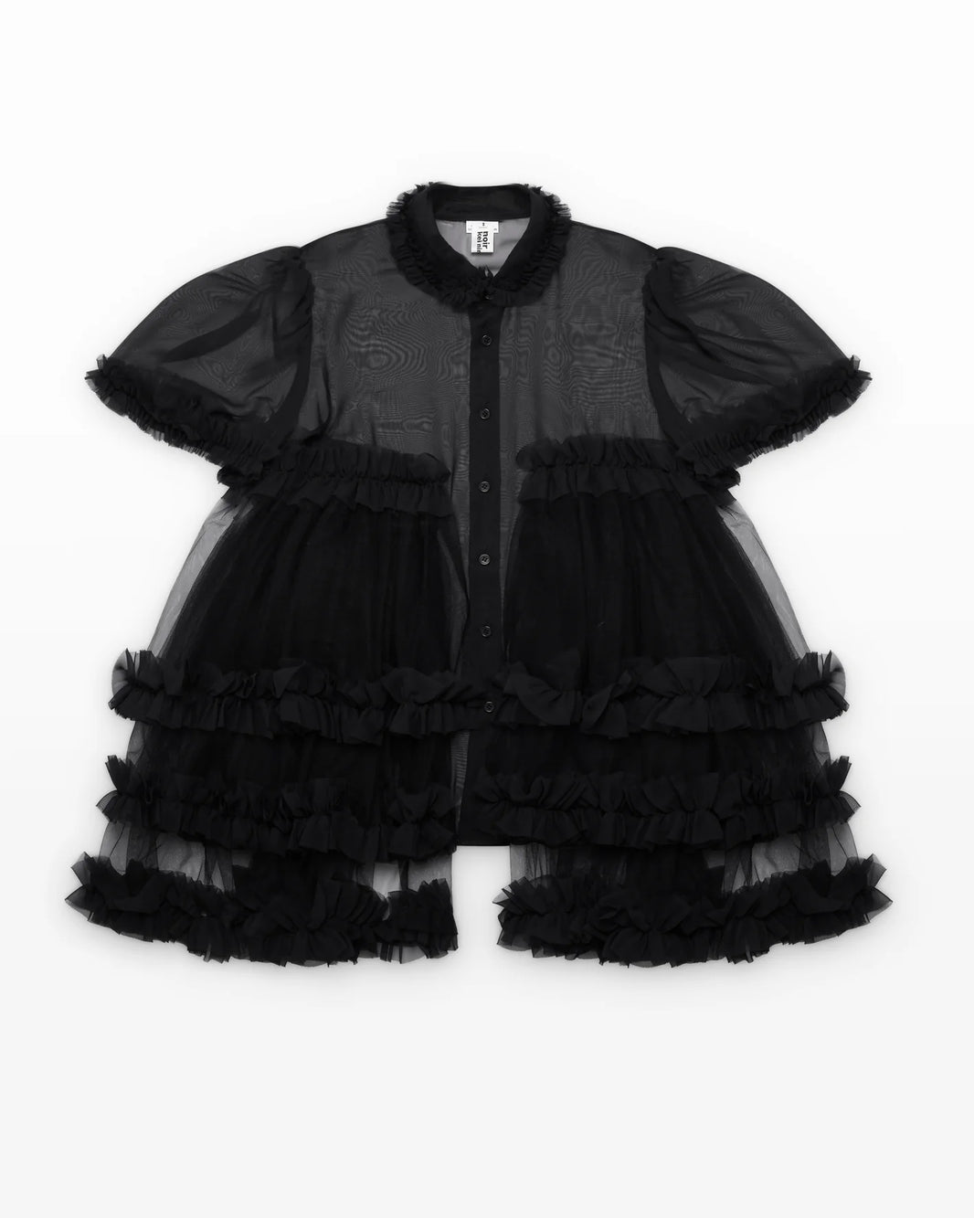 NOIR KEI NINOMIYA TIERED GEORGETTE BLOUSE