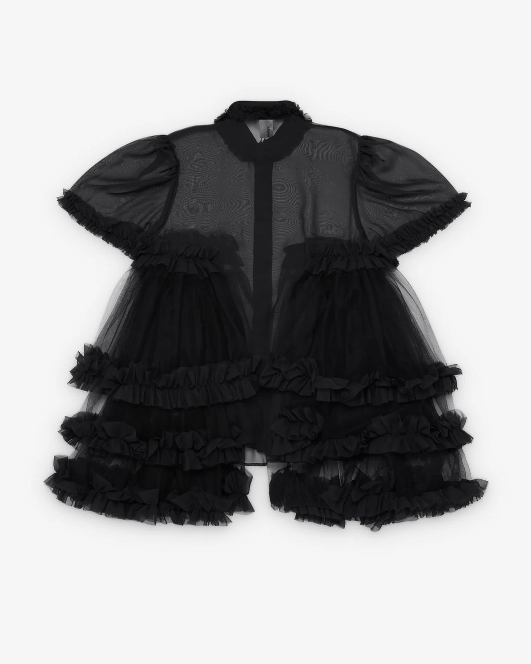 NOIR KEI NINOMIYA TIERED GEORGETTE BLOUSE