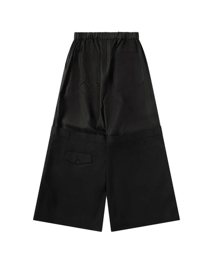 NOIR KEI NINOMIYA DOUBLE LAYER TROUSERS_BLACK