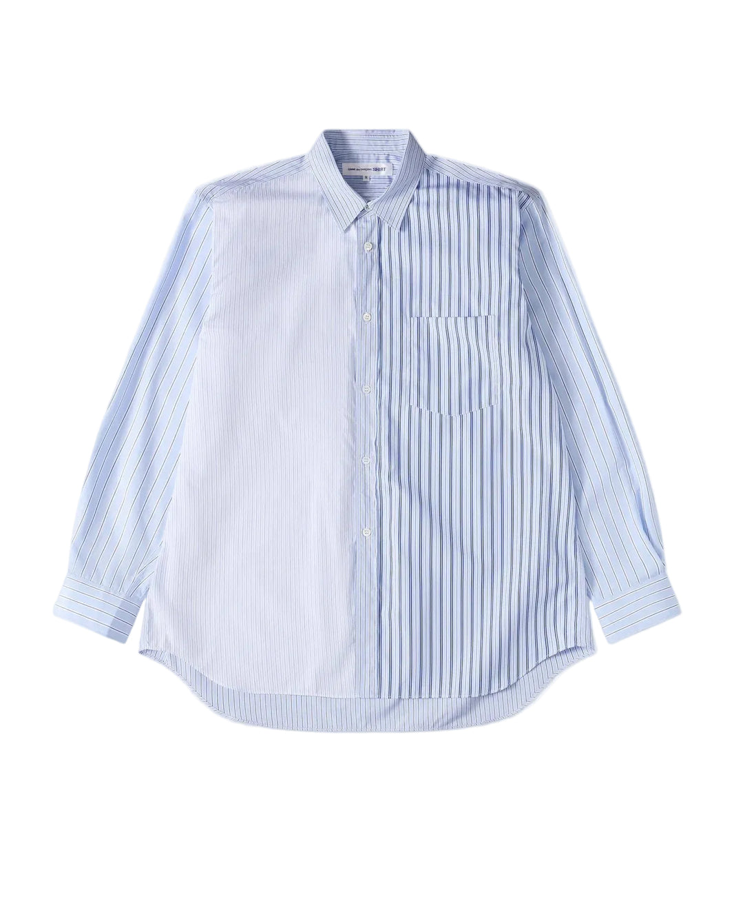 CDG SHIRT FOREVER WIDE FIT MULTI STRIPE SHIRT
