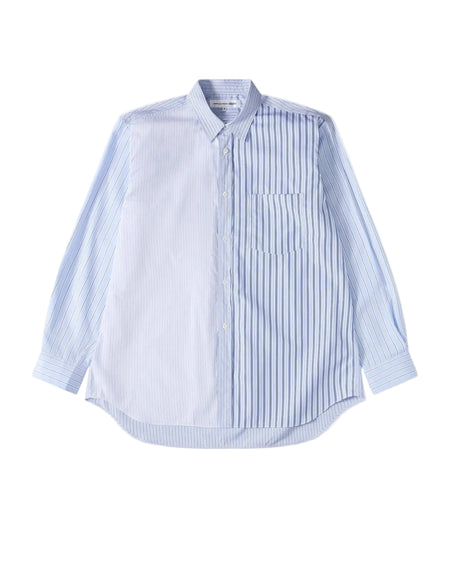 CDG SHIRT FOREVER WIDE FIT MULTI STRIPE SHIRT