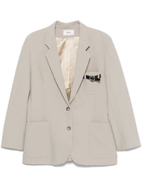 COPERNI WOVEN BELTED POCKET TAILORED JACKET