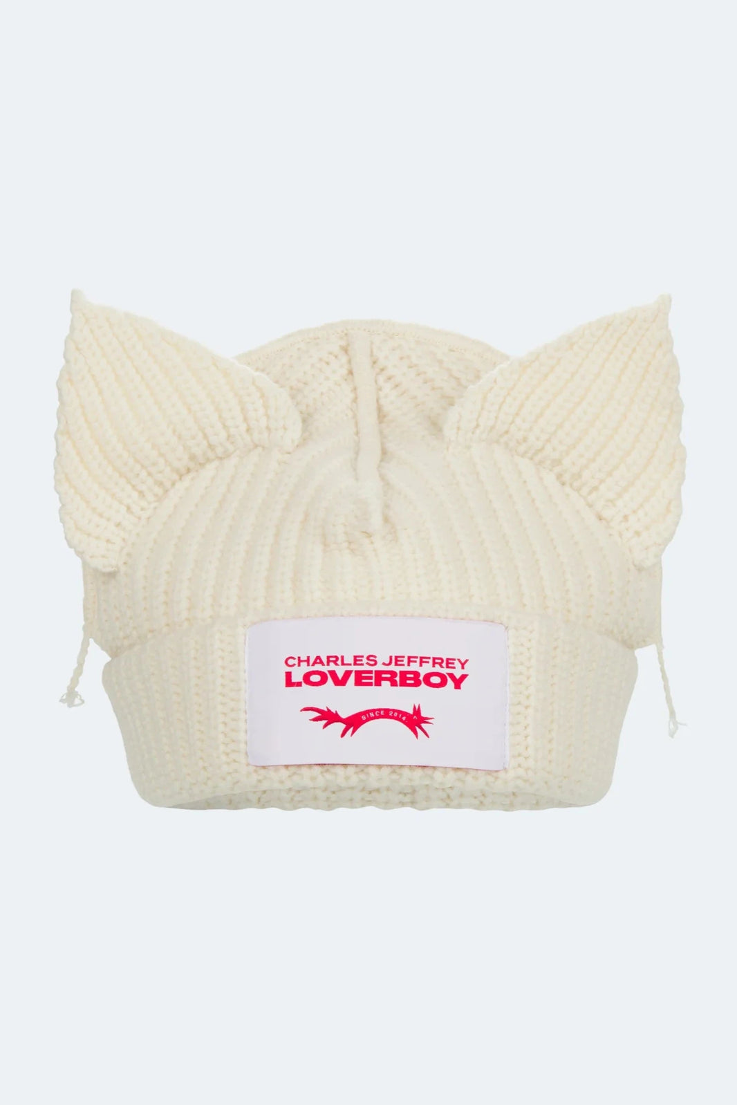 CHARLES JEFFREY LOVERBOY CHUNKY EARS BEANIE_WHITE