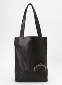 YOHJI YAMAMOTO DISCORD CLASP TOTE SMALL_BLACK