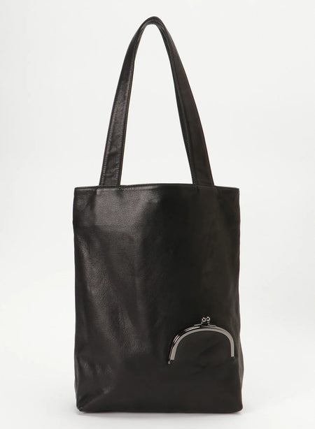 YOHJI YAMAMOTO DISCORD CLASP TOTE SMALL_BLACK