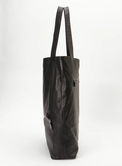 YOHJI YAMAMOTO DISCORD CLASP TOTE LARGE_BLACK