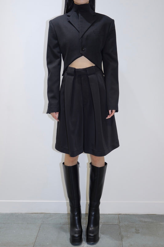 SITUATIONIST CROPPED WOOL JACKET