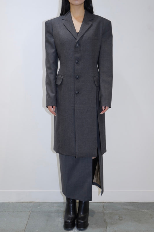 SITUATIOIST GREY WOOL COAT