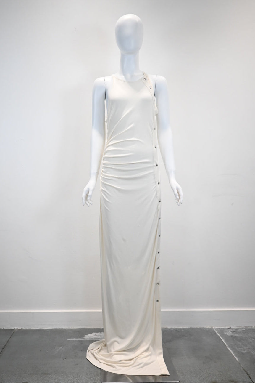PRESSIAT GOBI DRESS_WHITE