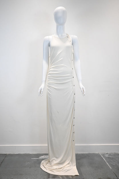 PRESSIAT GOBI DRESS_WHITE