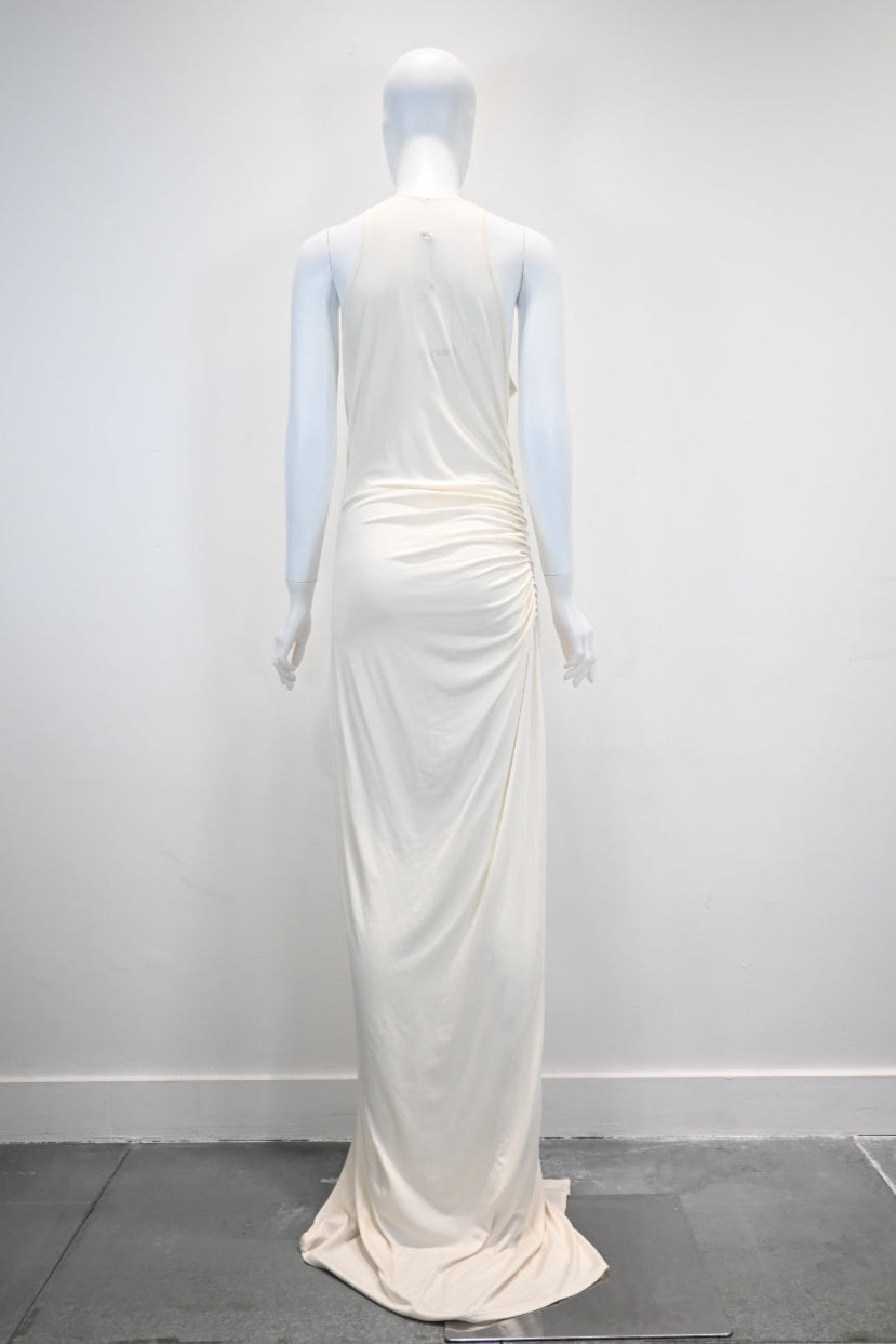 PRESSIAT GOBI DRESS_WHITE
