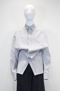 HED MAYNER STRIPE POPLIN SHIRT