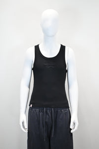 CHARLES JEFFREY LOVERBOY LOGO EMBROIDERED TANK TOP