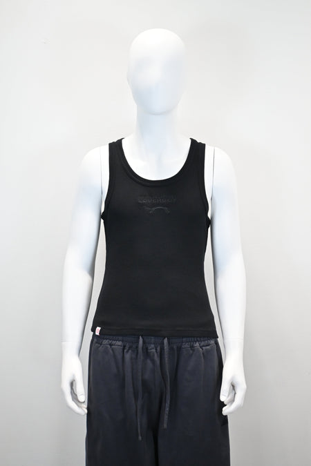 CHARLES JEFFREY LOVERBOY LOGO EMBROIDERED TANK TOP