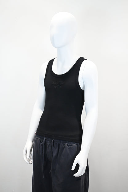 CHARLES JEFFREY LOVERBOY LOGO EMBROIDERED TANK TOP