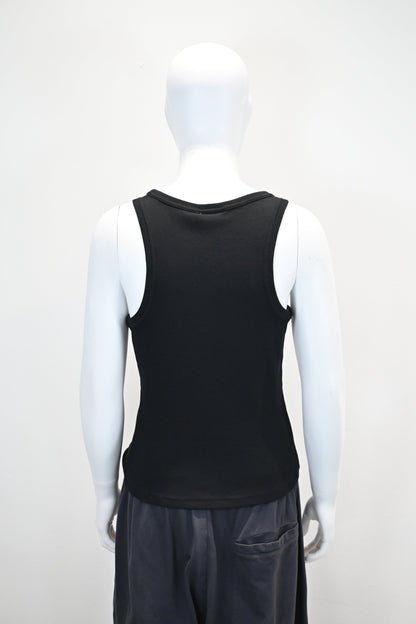 CHARLES JEFFREY LOVERBOY LOGO EMBROIDERED TANK TOP