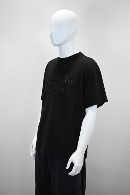 CHARLES JEFFREY LOVERBOY BLACK LOGO T-SHIRT