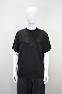 CHARLES JEFFREY LOVERBOY BLACK LOGO T-SHIRT