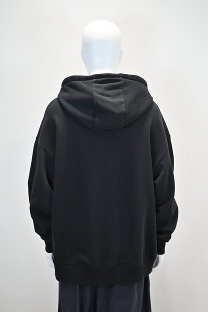 CHARLES JEFFREY LOVERBOY BLACK LOGO HOODIE